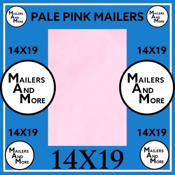 50 14.5X19 Poly Mailers Pale Pink Shipping Envelopes PRICE IS FIRM - Picture 4 of 5